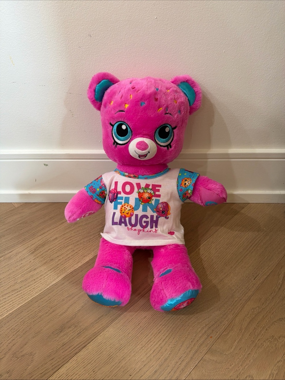 Shopkins Limited Build A Bear D’Lish Donut Bear with Shopkins Shirt